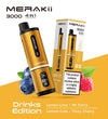 Merakii 3000 Puffs Disposable Vape 4 in 1 Pod System Kit - Star vape